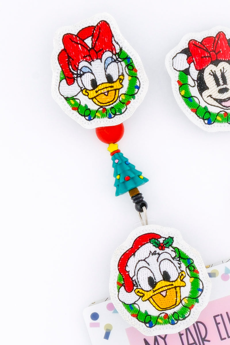 Magical Boy Mouse & Friends in Wreath // Christmas