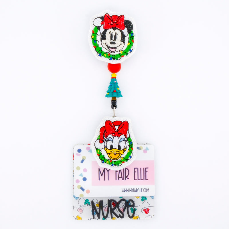 Magical Boy Mouse & Friends in Wreath // Christmas