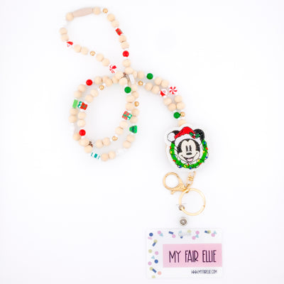 Magical Boy Mouse & Friends in Wreath // Christmas