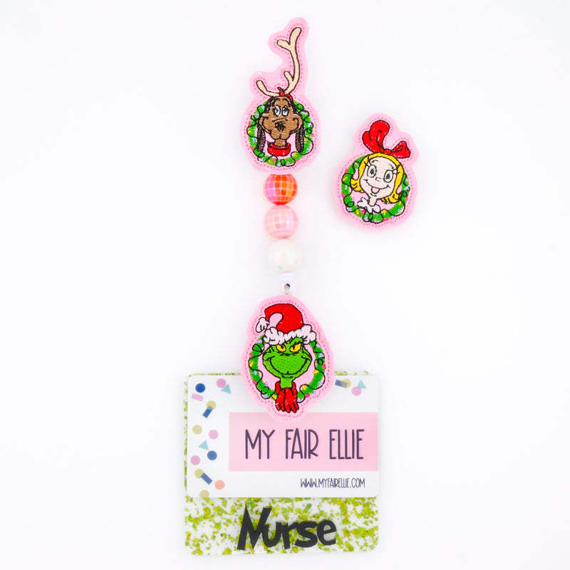Mean One & Friends in Wreath // Christmas
