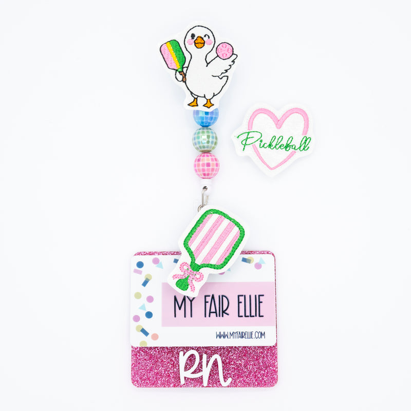 Pickleball Duck // Badge Buddy