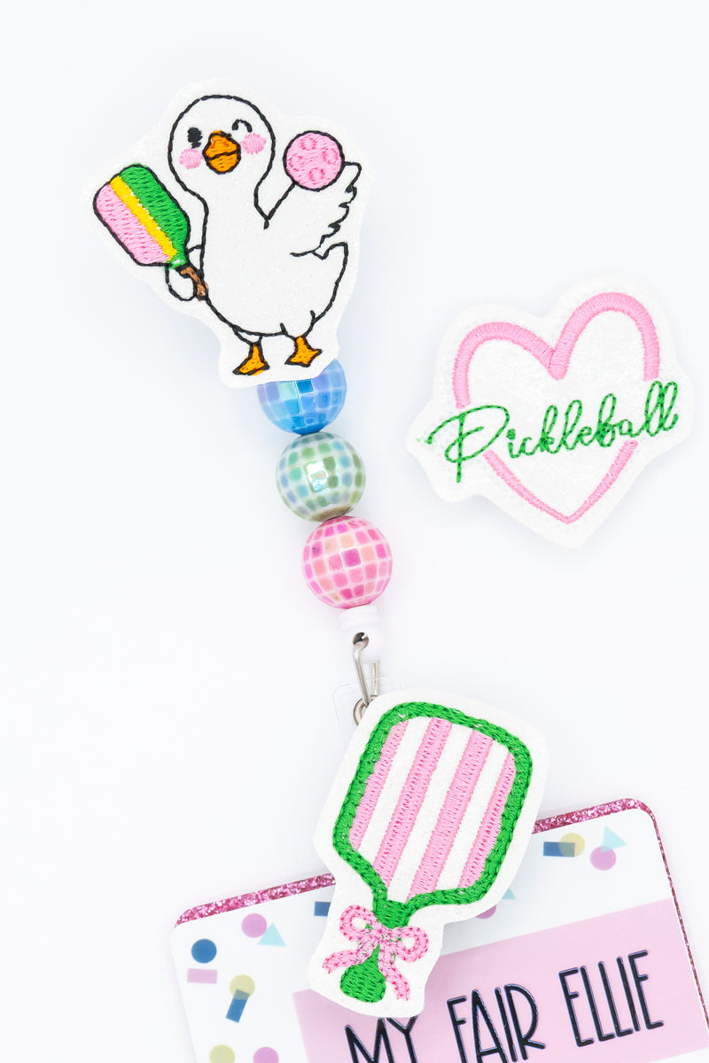 Pickleball Duck // Badge Buddy