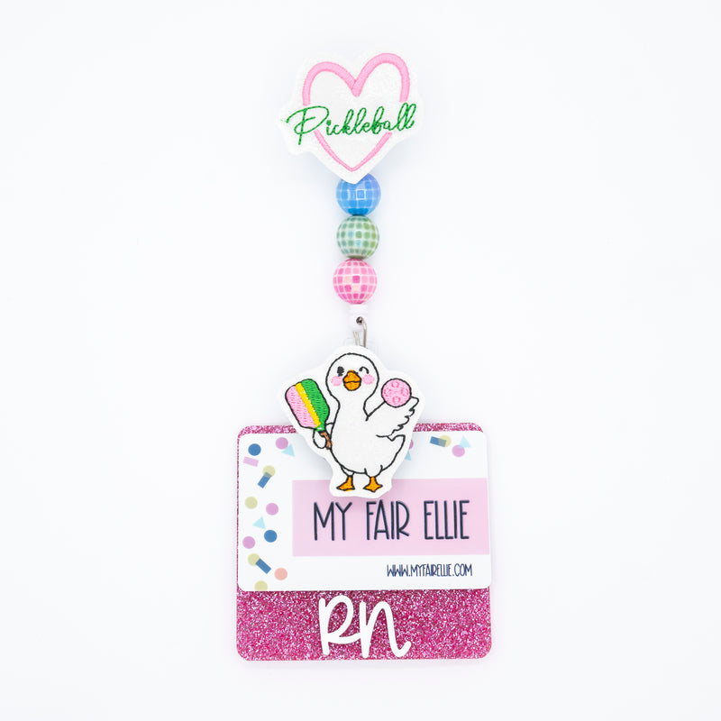 Pickleball Duck // Badge Buddy