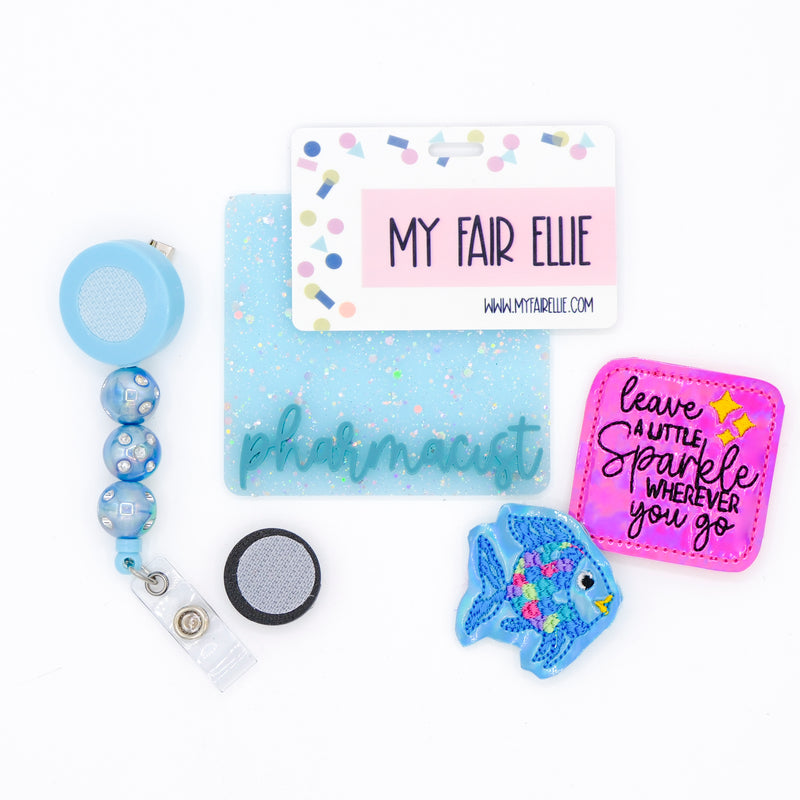 Leave a Little Sparkle // Rainbow Fish // Badge Buddy
