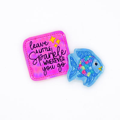 Leave a Little Sparkle // Rainbow Fish // Badge Buddy