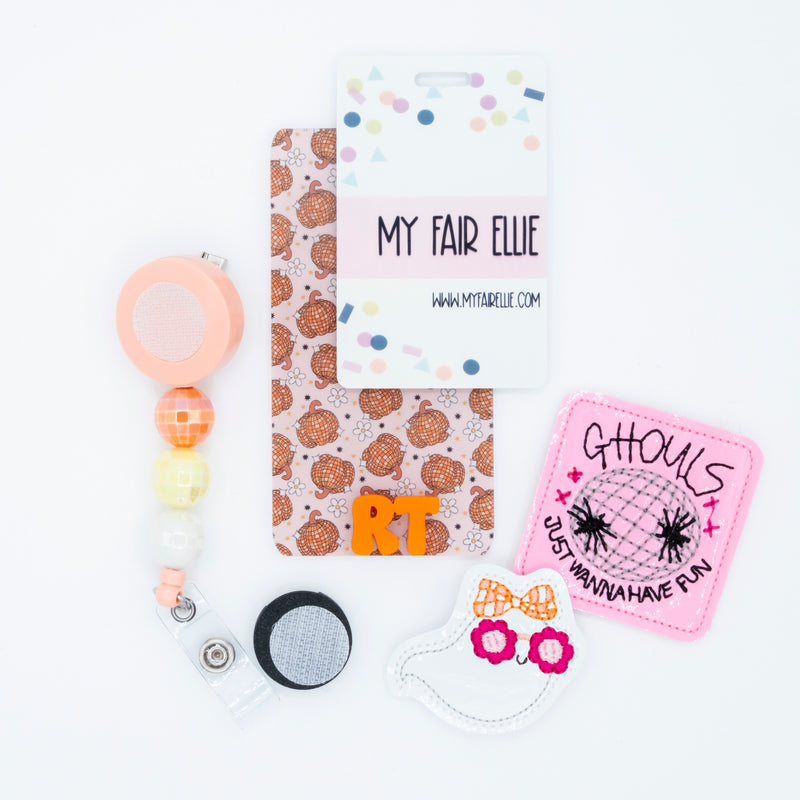 Ghouls Just Wanna Have Fun + Disco Ghost Badge Reel Set // As Seen on Social Media