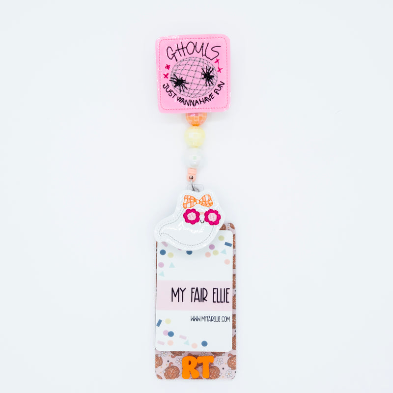 Ghouls Just Wanna Have Fun + Disco Ghost Badge Reel Set // As Seen on Social Media