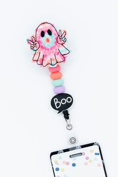 Tie Dye Ghost Badge Reel Set // As Seen on Social Media