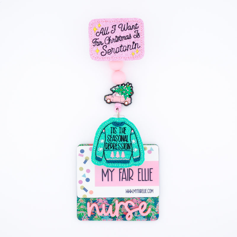 Holiday Mental Health Set // All I Want is Serotonin + Tis the Seasonal Depression // As Seen on Social Media