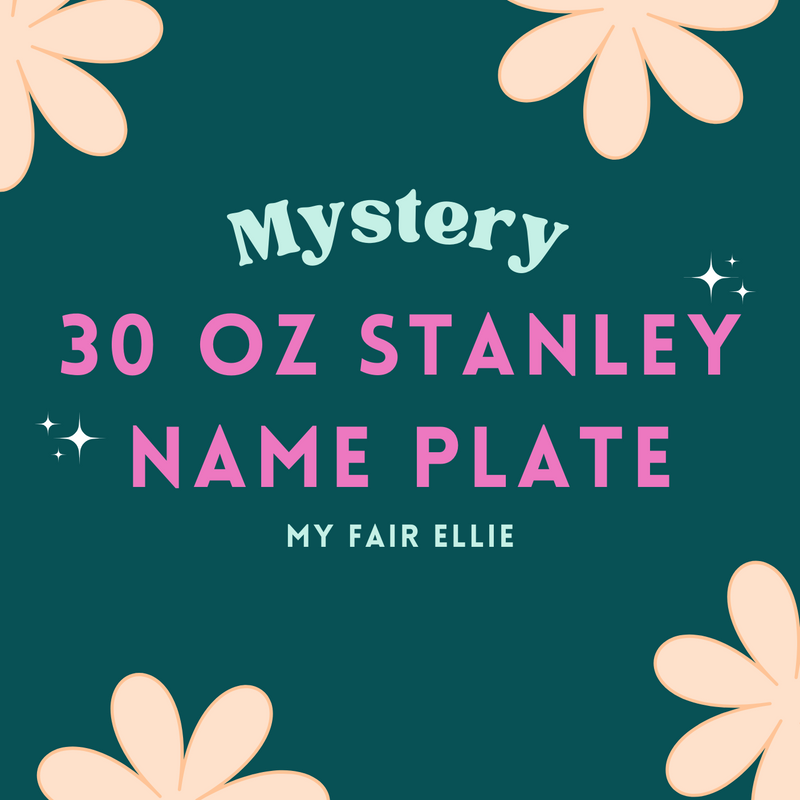 *MYSTERY* 30 oz Stanley Cup Name Plate