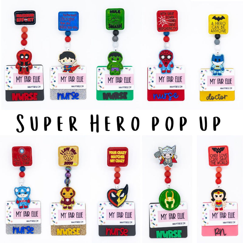 POP UP // Super Hero // Badge Buddy