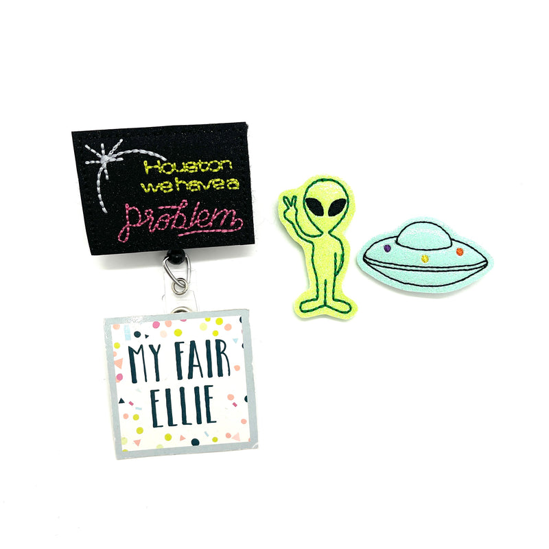 We Have a Problem // Alien // UFO // Badge Buddy