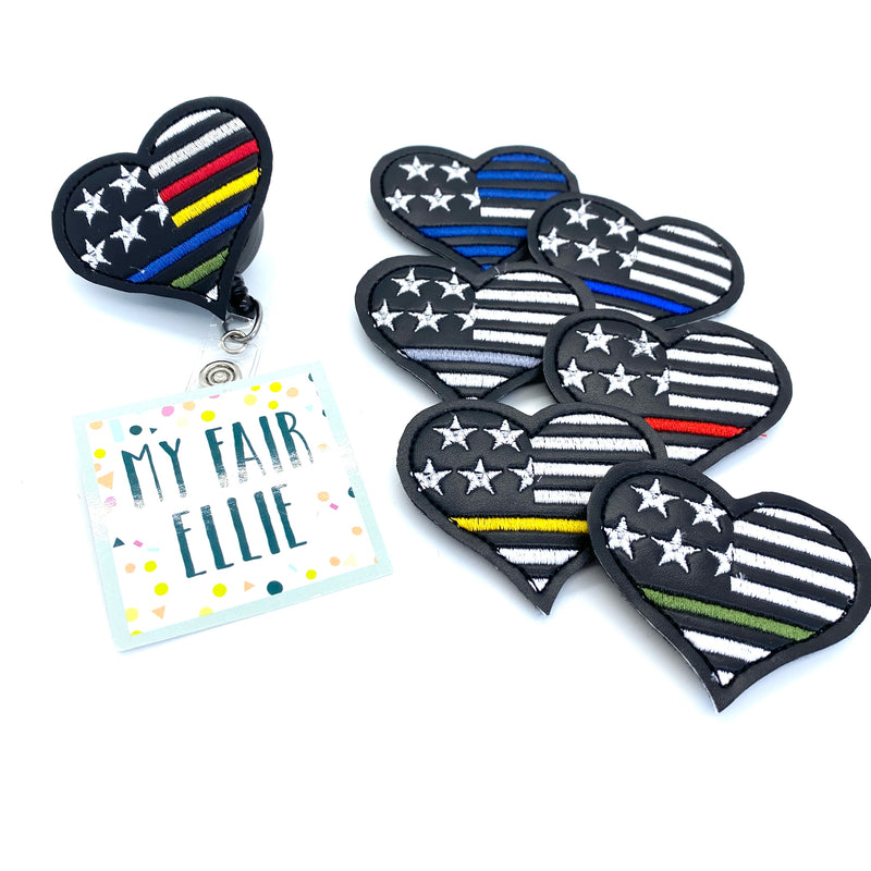 First Responders Hearts // Thin Blue Line // Badge Buddy