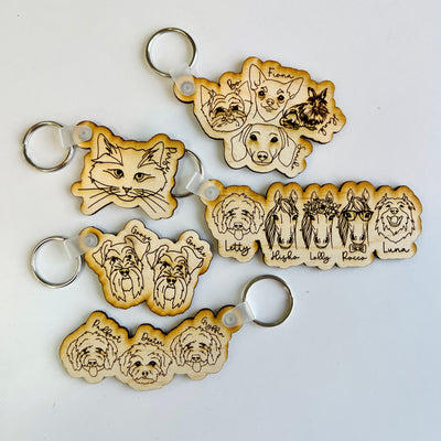 Custom Pet Keychains with Names // Keychain