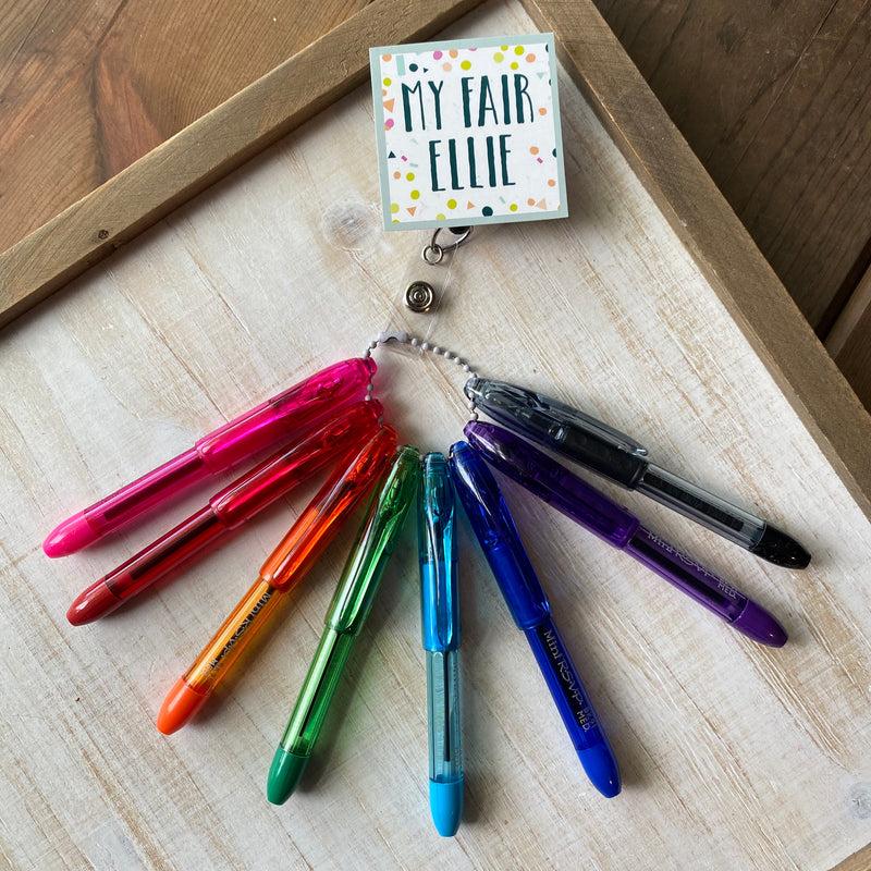Ink Pen Keychain // YOU PICK ONE COLOR