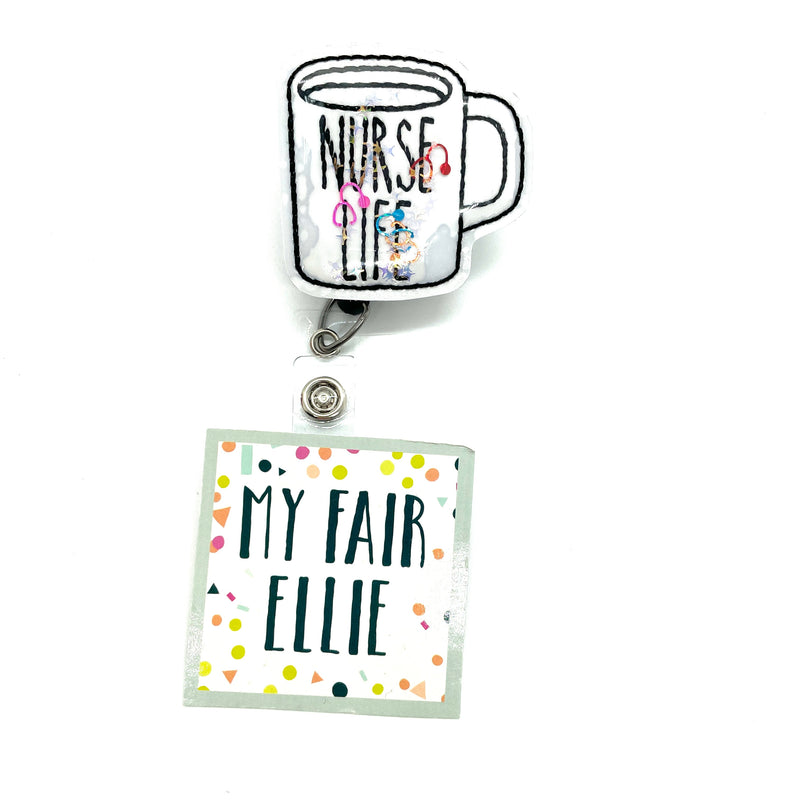 Nurse Life Mug // Shaker Badge Buddy