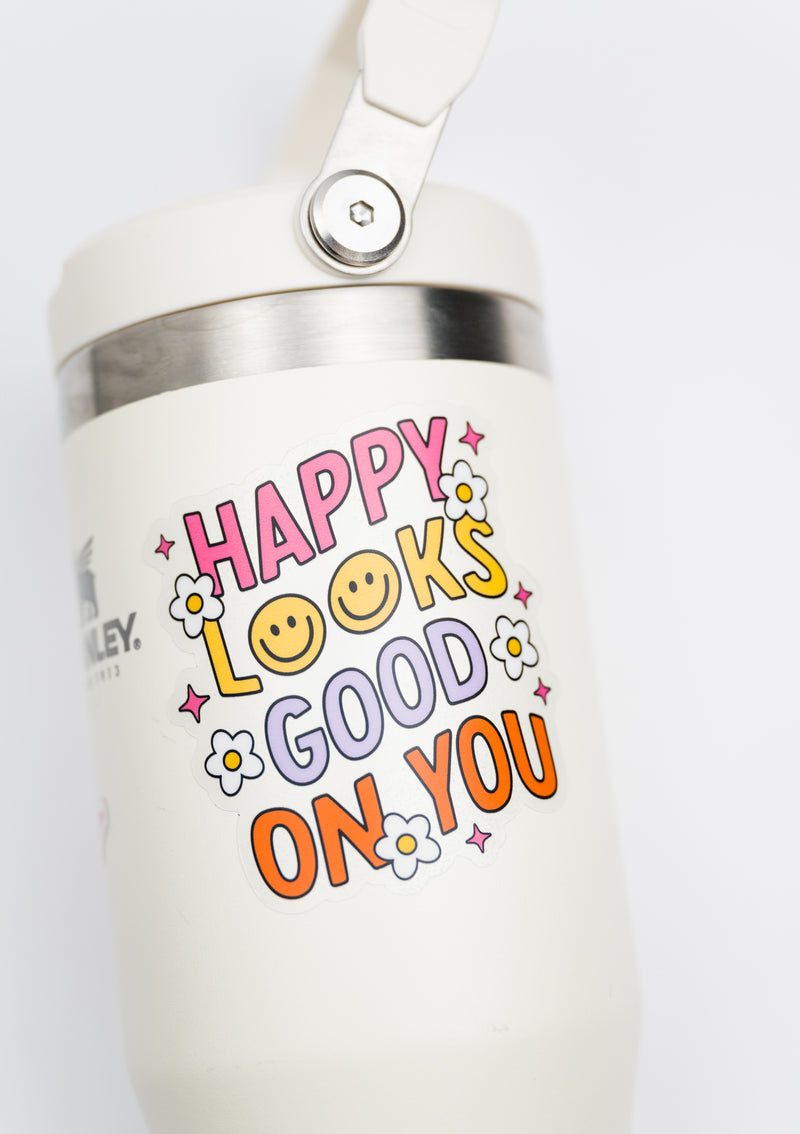 Happy Looks Good on You // My Fair Ellie Ink Sticker