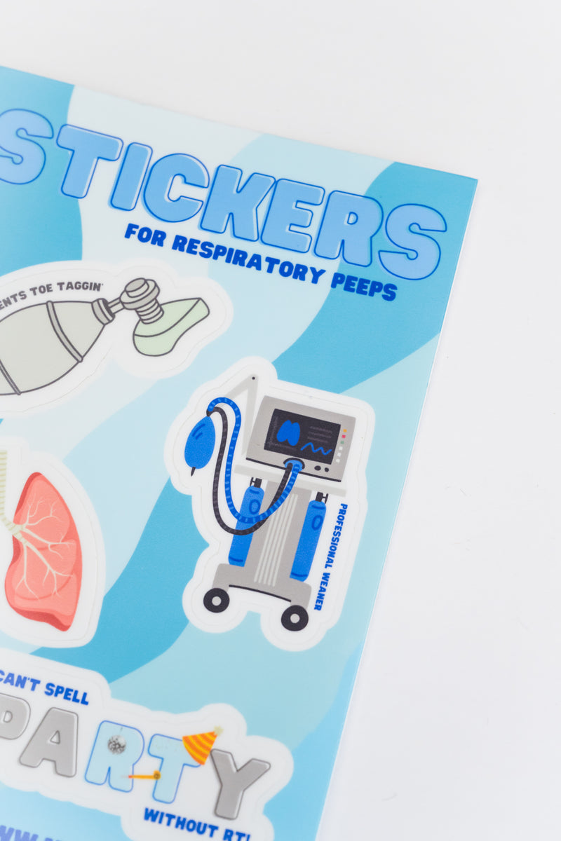 Respiratory Therapy Sticker Sheet
