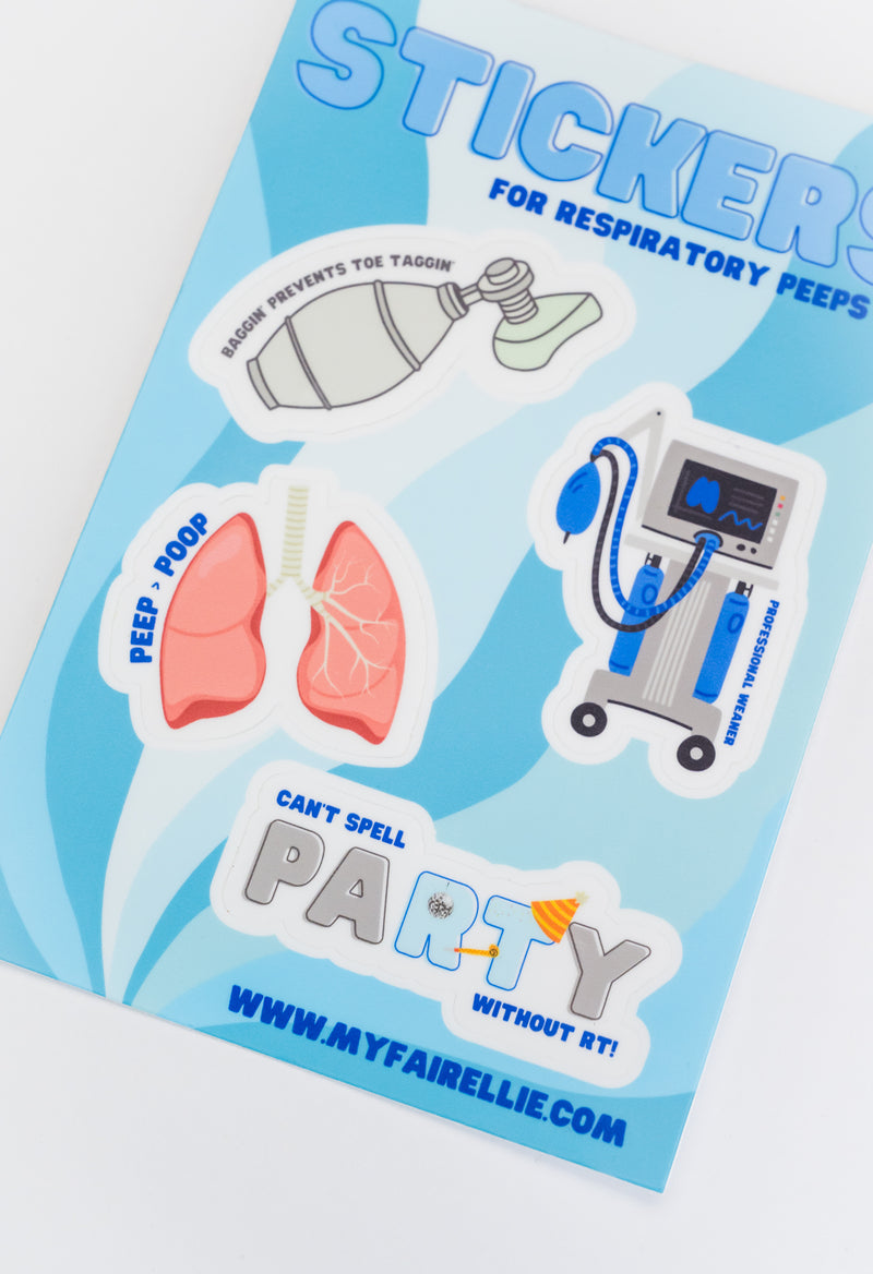 Respiratory Therapy Sticker Sheet