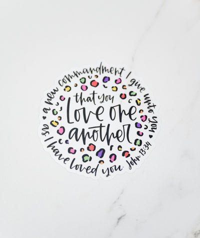 Love One Another // My Fair Ellie Ink Sticker