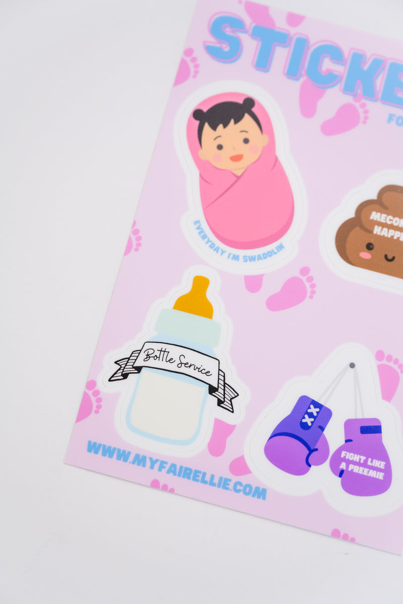 NICU Sticker Sheet