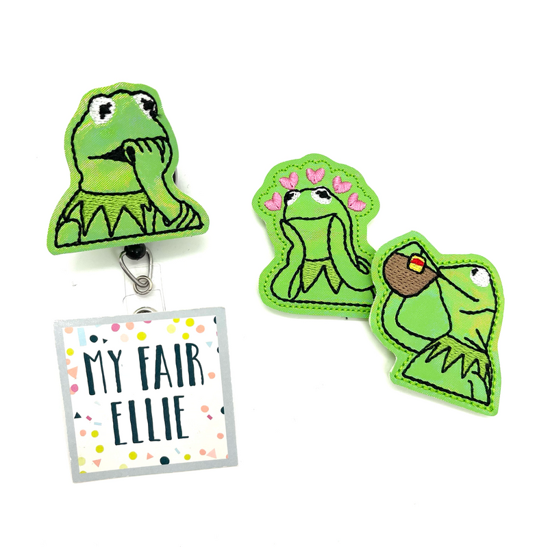 Green Frog // Badge Buddy